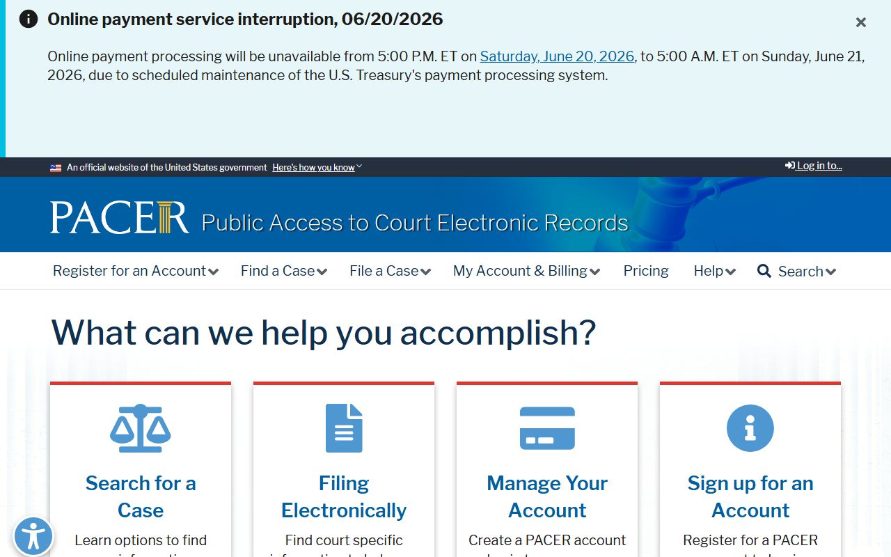 Halifax County court dockets PACER federal court record access