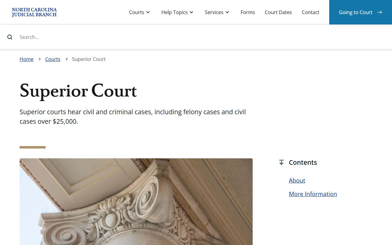 Halifax County criminal court records Superior Court jurisdiction and role