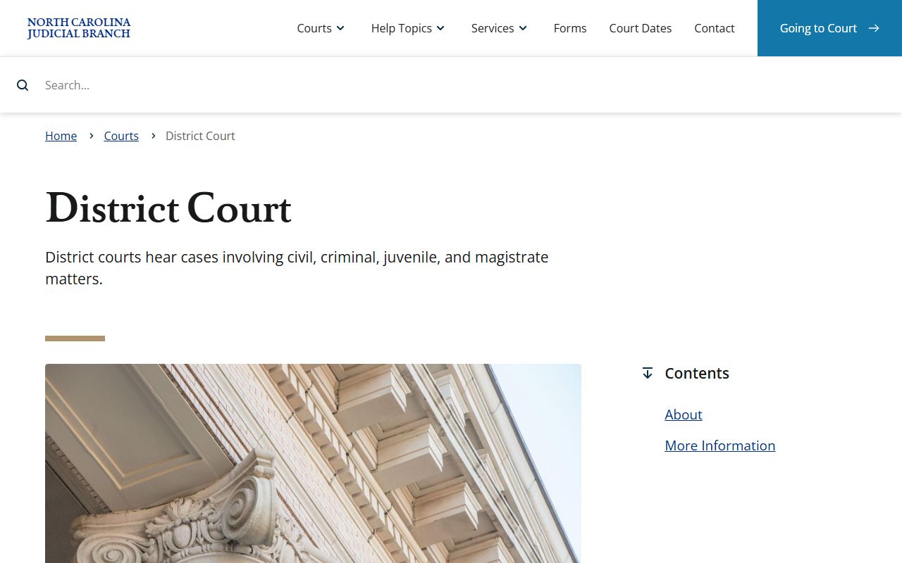 Halifax County criminal court records District Court jurisdiction and role