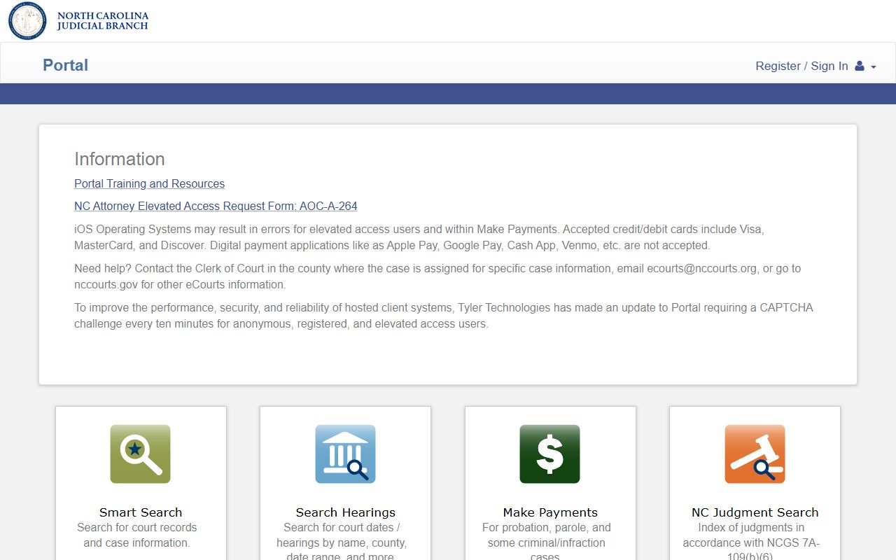 Halifax County court records eCourts Portal dashboard
