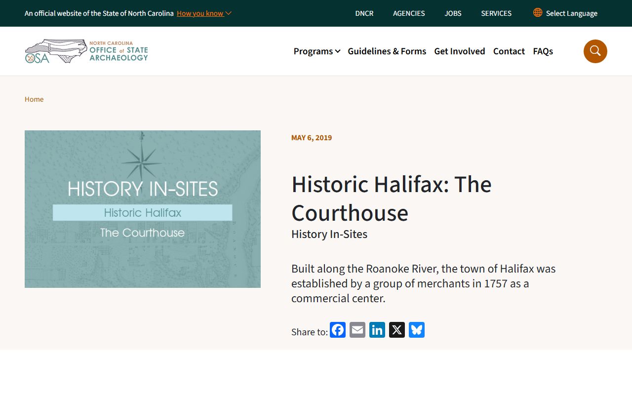 Halifax County court records historic courthouse article