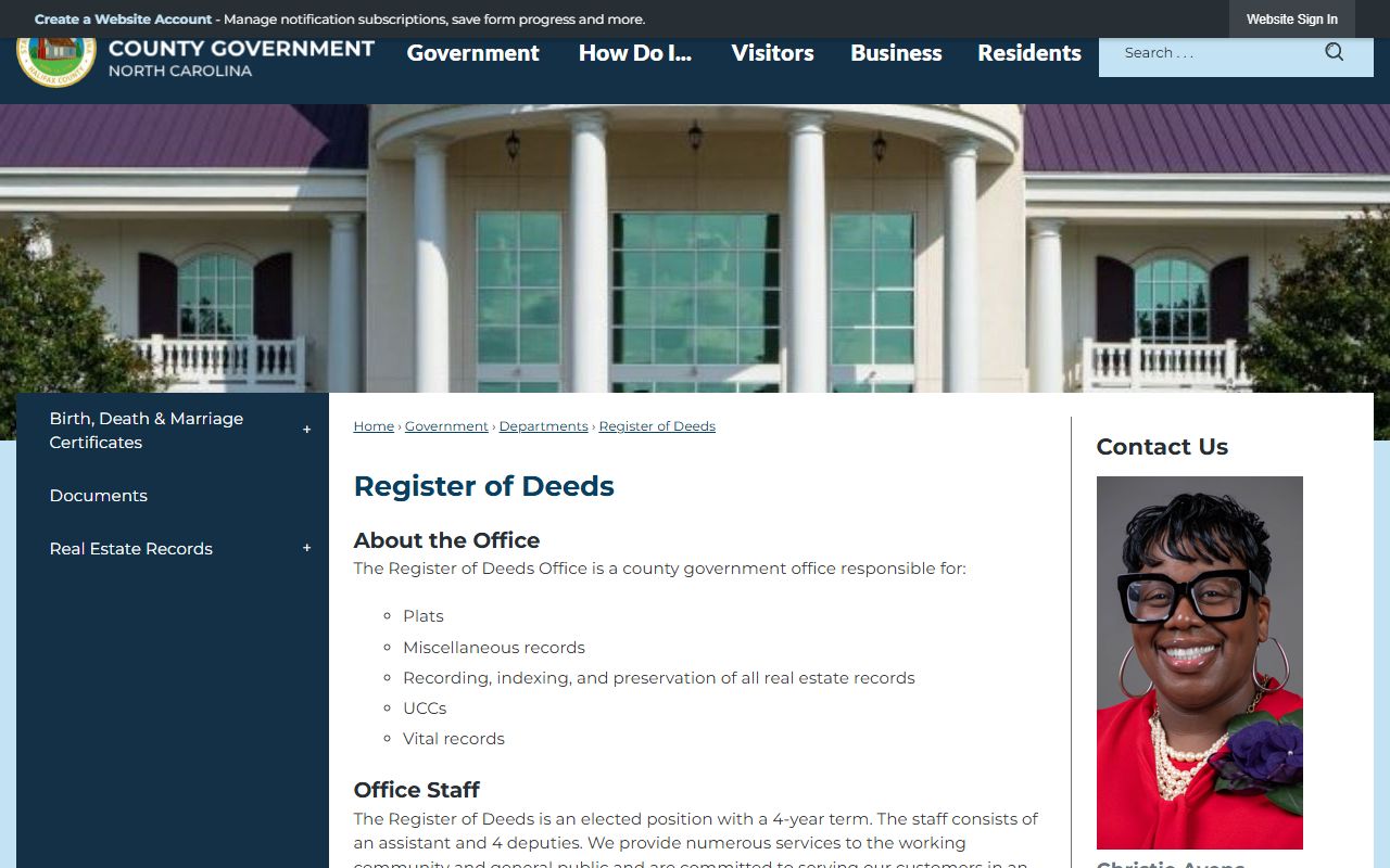 Halifax County marriage divorce records Register of Deeds office page