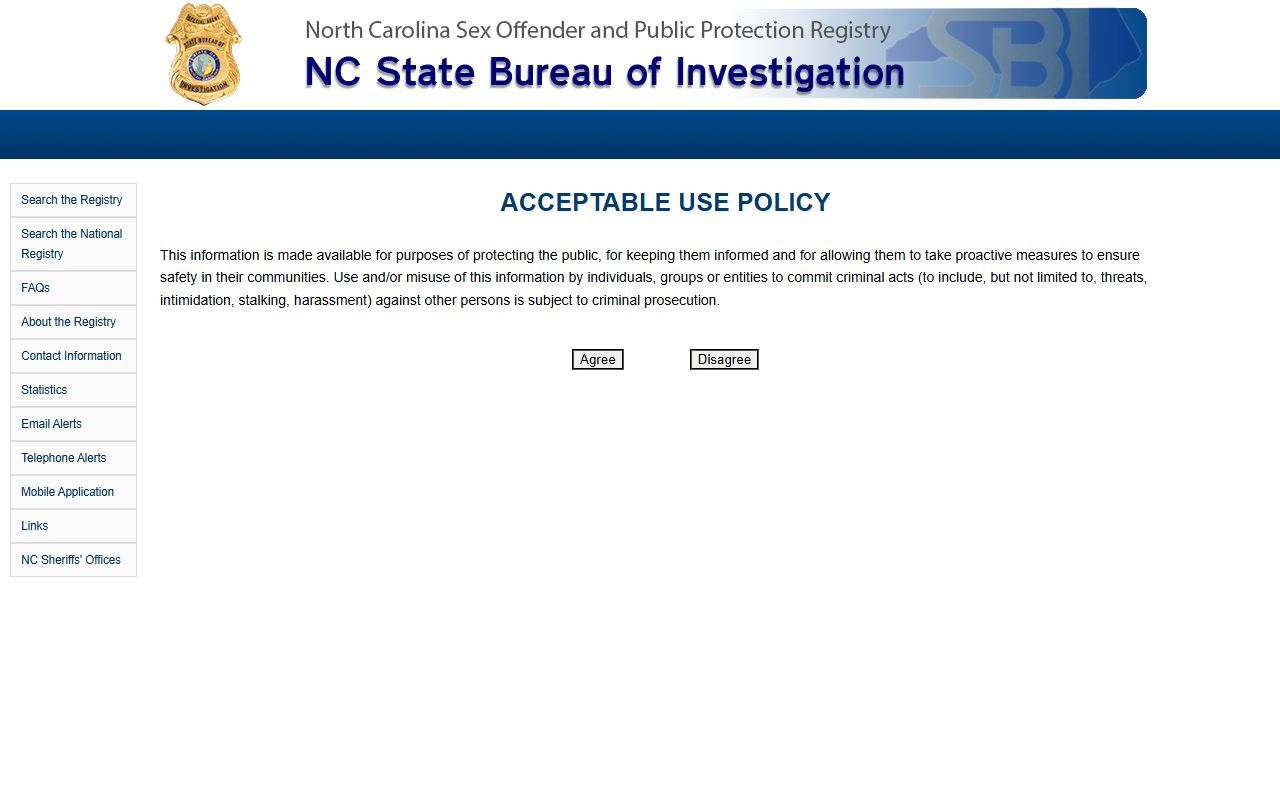 Halifax County warrant records North Carolina sex offender registry